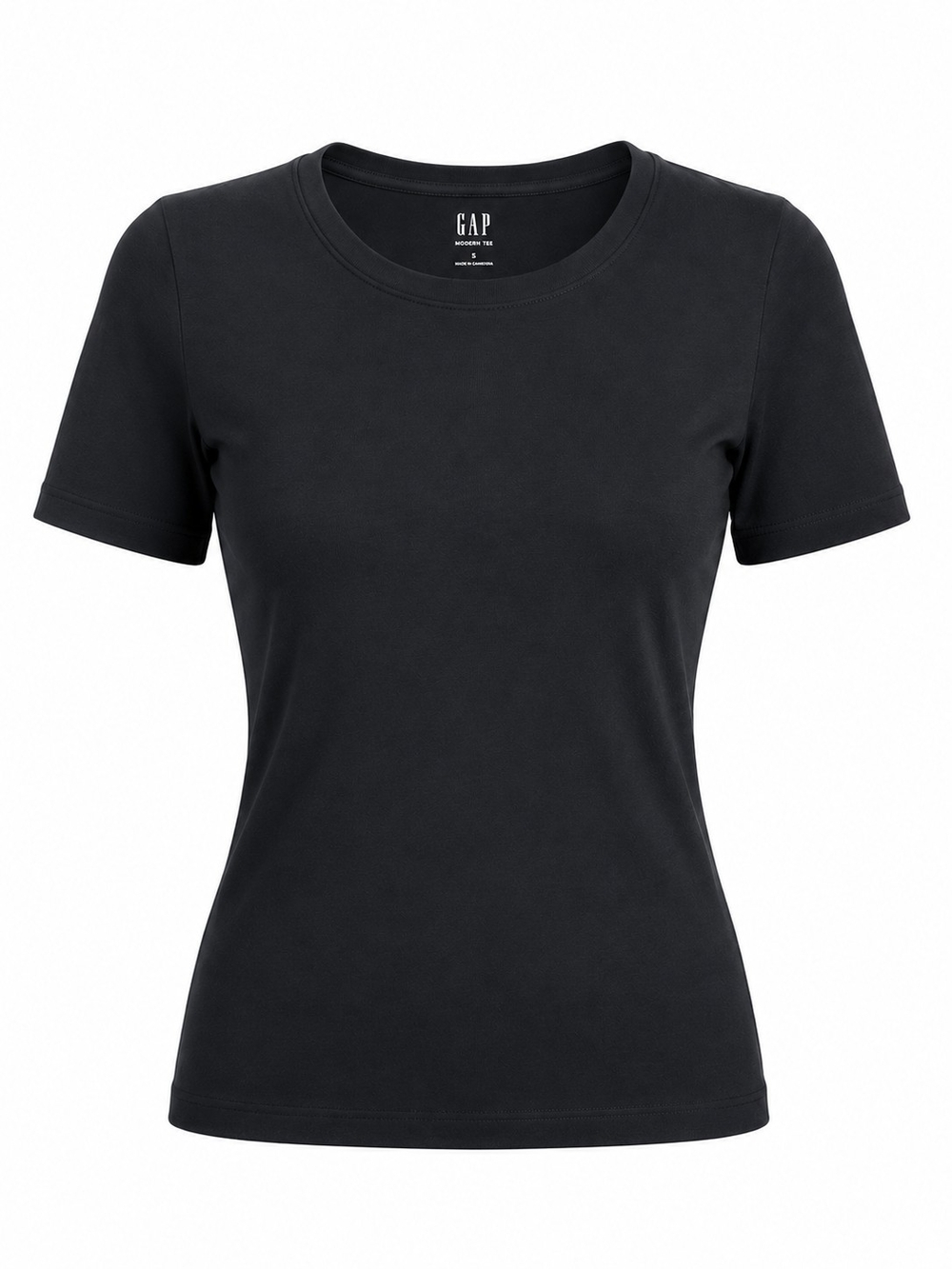 GAP Black Crewneck Short Sleeve Tee - Women's